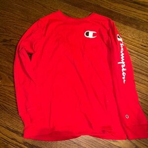 Red champion long sleeve
